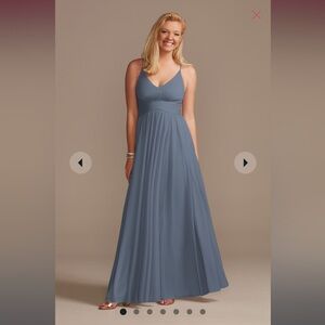 David’s bridal mesh bridesmaid dress